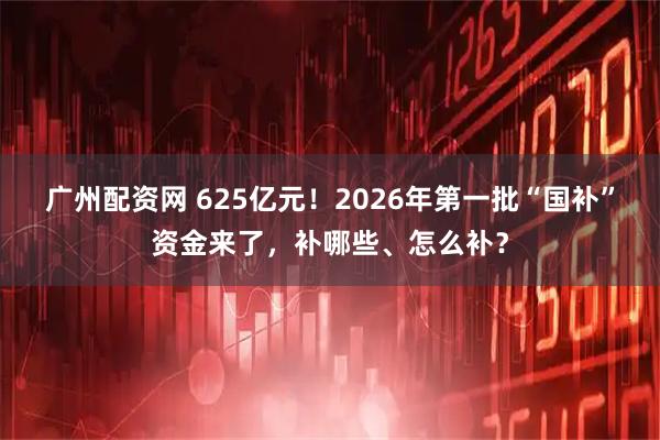 广州配资网 625亿元！2026年第一批“国补”资金来了，补哪些、怎么补？